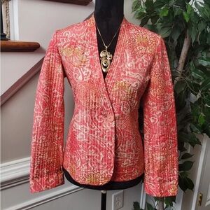 Sigrid Olsen silk quilted blazer